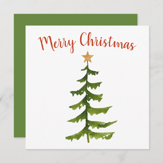 Árvore de Natal Feliz Natal (Frente/Verso)