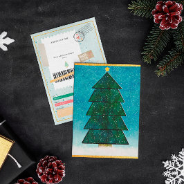 Árvore de Natal Geométrica Bilhete de Presente par