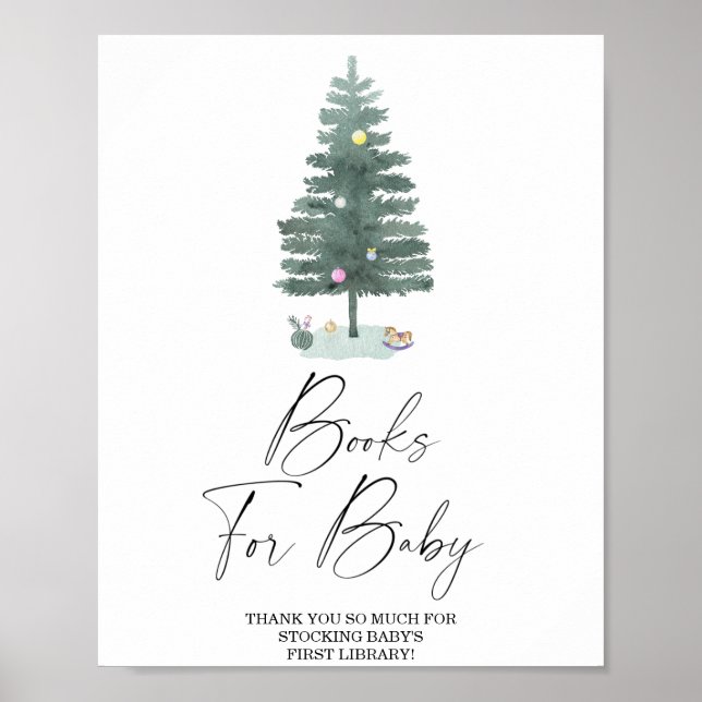 árvore de Natal - livros para bebê pôster (Frente)