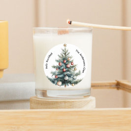 Árvore de Natal Minimalista Moderna Etiqueta de Pr
