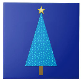 Árvore de Natal moderna das estrelas azuis