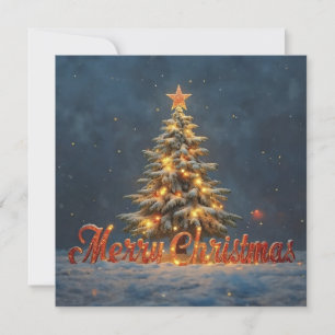 Árvore de Natal Nevada com Luzes Quentes