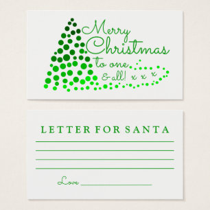 Árvore De Natal Ombré, Carta Para Papais noeis