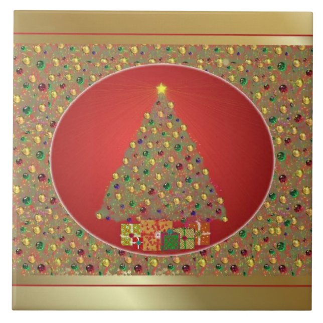 Árvore de Natal ouro (Frente)