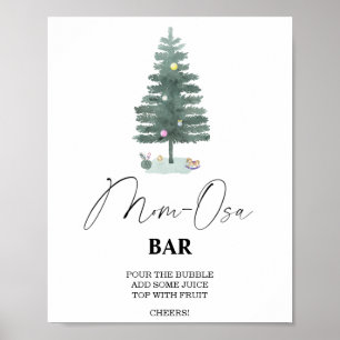 Árvore de Natal - Poster Mon-osa bar