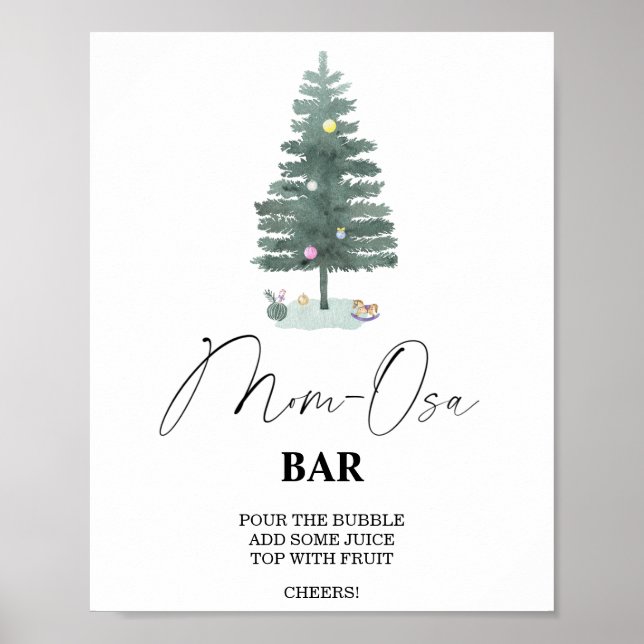 Árvore de Natal - Poster Mon-osa bar (Frente)