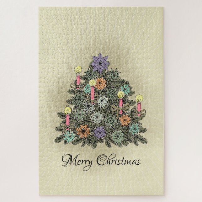 Árvore de Natal - Quebra-cabeça (Vertical)