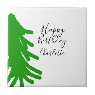 Árvore de Natal verde feliz aniversário Dezembro i