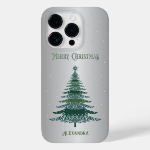 Árvore de Natal Verde Nome Personalizado Silver Fo