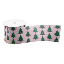 Árvore De Natal Whimsso Em Fitas Rosa