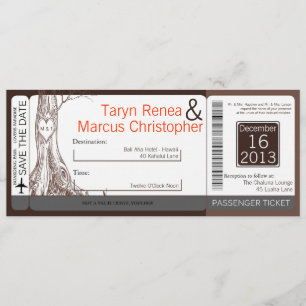 Árvore de outono do Convite Linen Linen