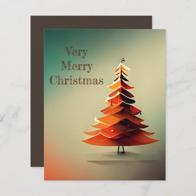 Árvore de pinos moderna (Frente/Verso)