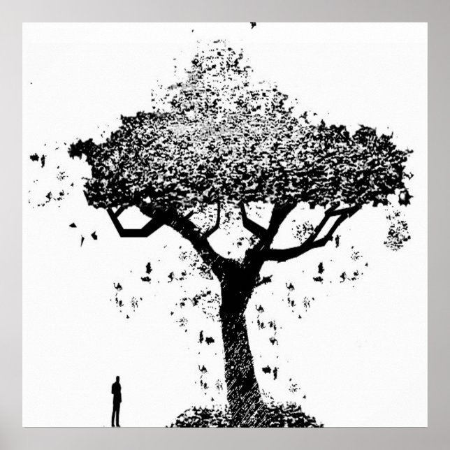 Árvore de Poster de Cinza (Frente)