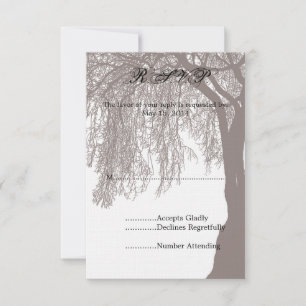 Árvore de salgueiro Weeping que Wedding RSVP