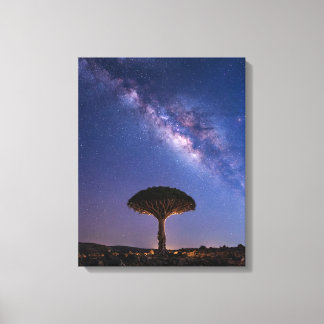 Árvore de Sangue de Dragão Via Láctea Canvas Natur