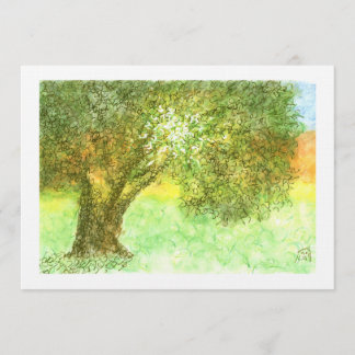 Árvore de Verão Aleph Bat/Bar Mitzvah Convite