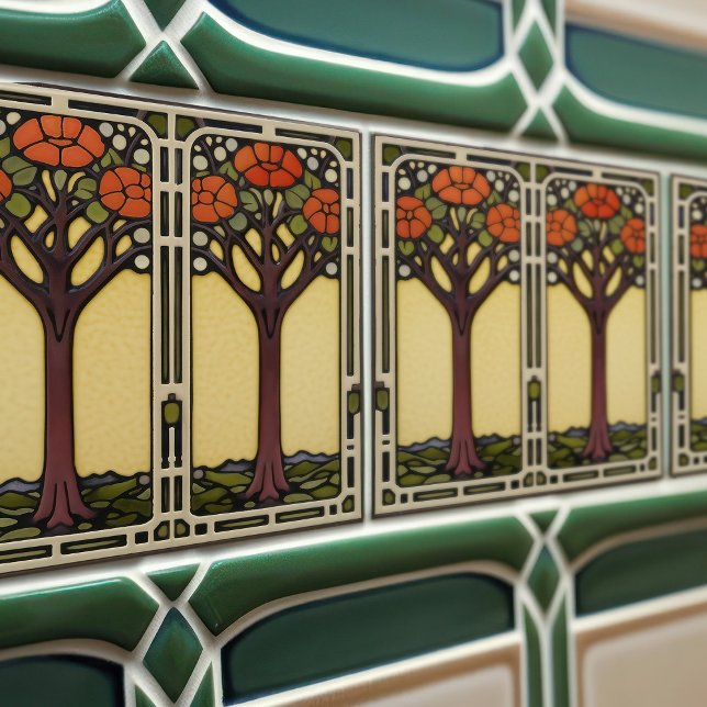 Árvore de vida Abstrato amarelo-Médio-laranja-sécu (Criador carregado)