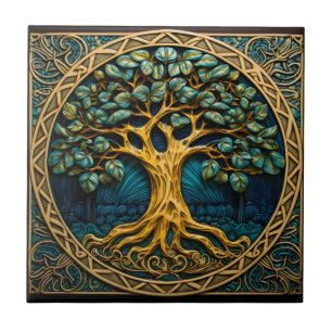 Árvore de vida Design de Azulejo celta