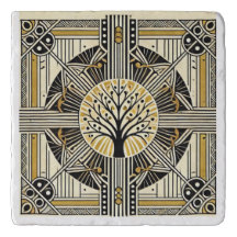 Árvore Deco da Vida Trivet & Wall Hang