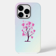 Árvore do Amor Árvore de Corações Pink Pastel Wate