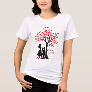 Árvore do Amor Personalizada – Camiseta Tri-Blend