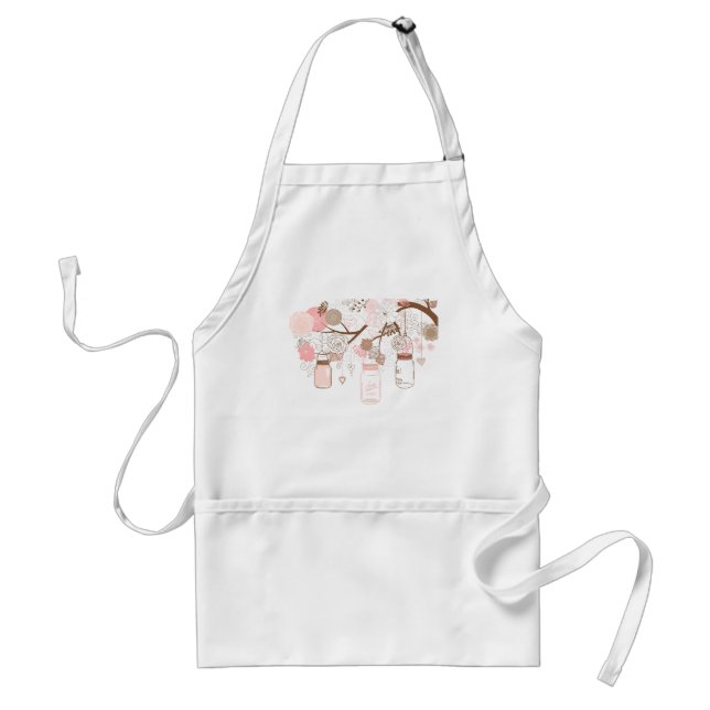 Árvore do frasco de pedreiro & avental das flores (Frente)