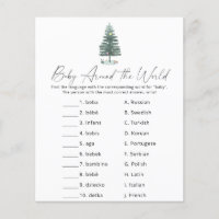 Árvore do Natal - Bebê ao redor do jogo mundial