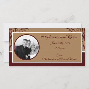 árvore do outono do anúncio da foto do noivado 4x8