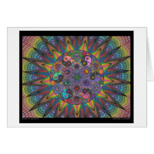 Árvore do zen do cartão da vida