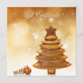 Árvore Dourada de Natal elegante