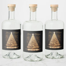 Árvore Dourada de Natal Moderna Elegante