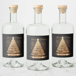 Árvore Dourada de Natal Moderna Elegante