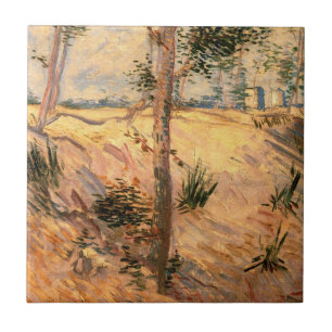 Árvore em campo em dia ensolarado por Vincent van