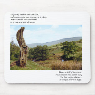 Árvore em Desiderata máximos Mousepad do distrit