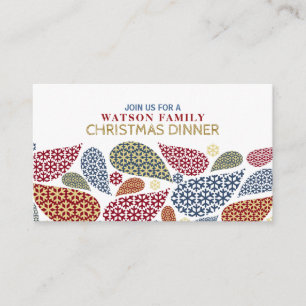 Árvore em floco de Neve, Convite para Tíquete de F