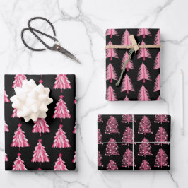 Árvore Festiva Rosa Moderna