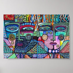 Árvore Fractal da Vida do Poster Casal mexicano