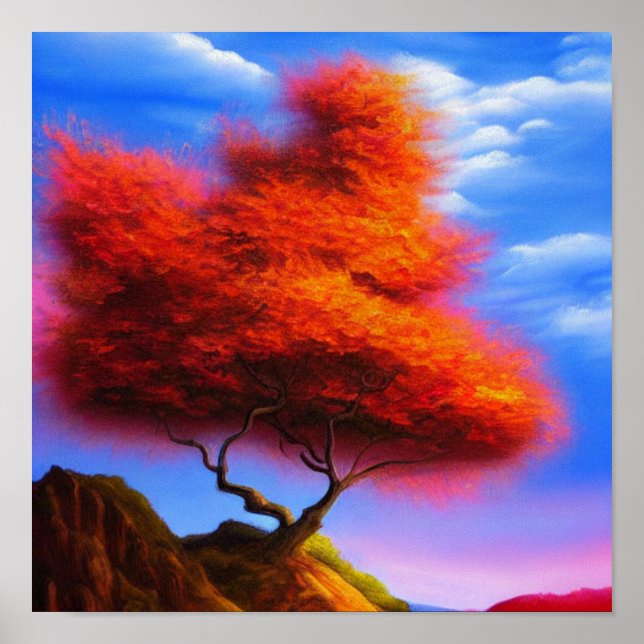 Árvore fundada em um Poster de Rock (Frente)