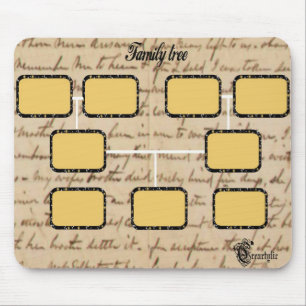 árvore genealógica Mousepad