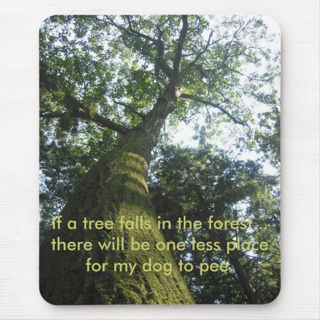 árvore Musgo-coberta Mousepad (Frente)