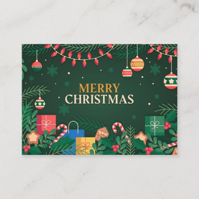 Árvore Natal Xmas 2021 Oferece Cartões Saudáveis (Frente)