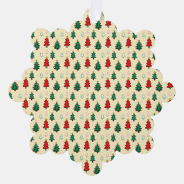 Árvore natalícia com padrão superior estrelado sem