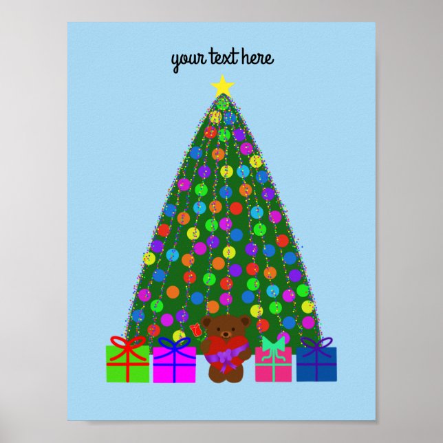 Árvore natalícia nº 2 Poster (Frente)