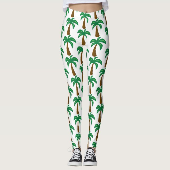 Árvore Palm - Leggings Personalizadas (Frente)