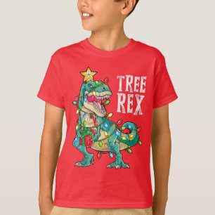 Árvore Rex Camisa Natal T Rex Dinossauro de Natal