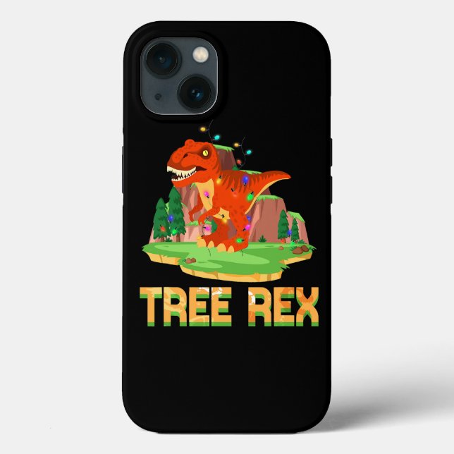Árvore Rex Dinossauro Árvore de Natal Árvore de Na (Verso)
