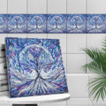 Árvore Roxa da Tranquilidade Arte Mosaica<br><div class="desc">Árvore Roxa da Tranquilidade Arte Mosaica</div>