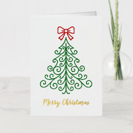 Árvore simples com Natal moderno Arco