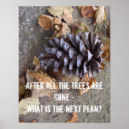 Árvores animais de conservação da poster