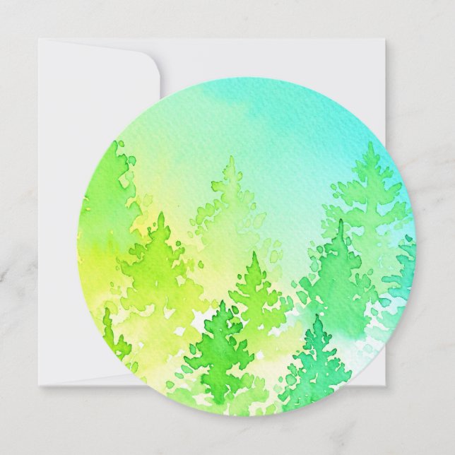 Árvores de Aquarela (Frente)